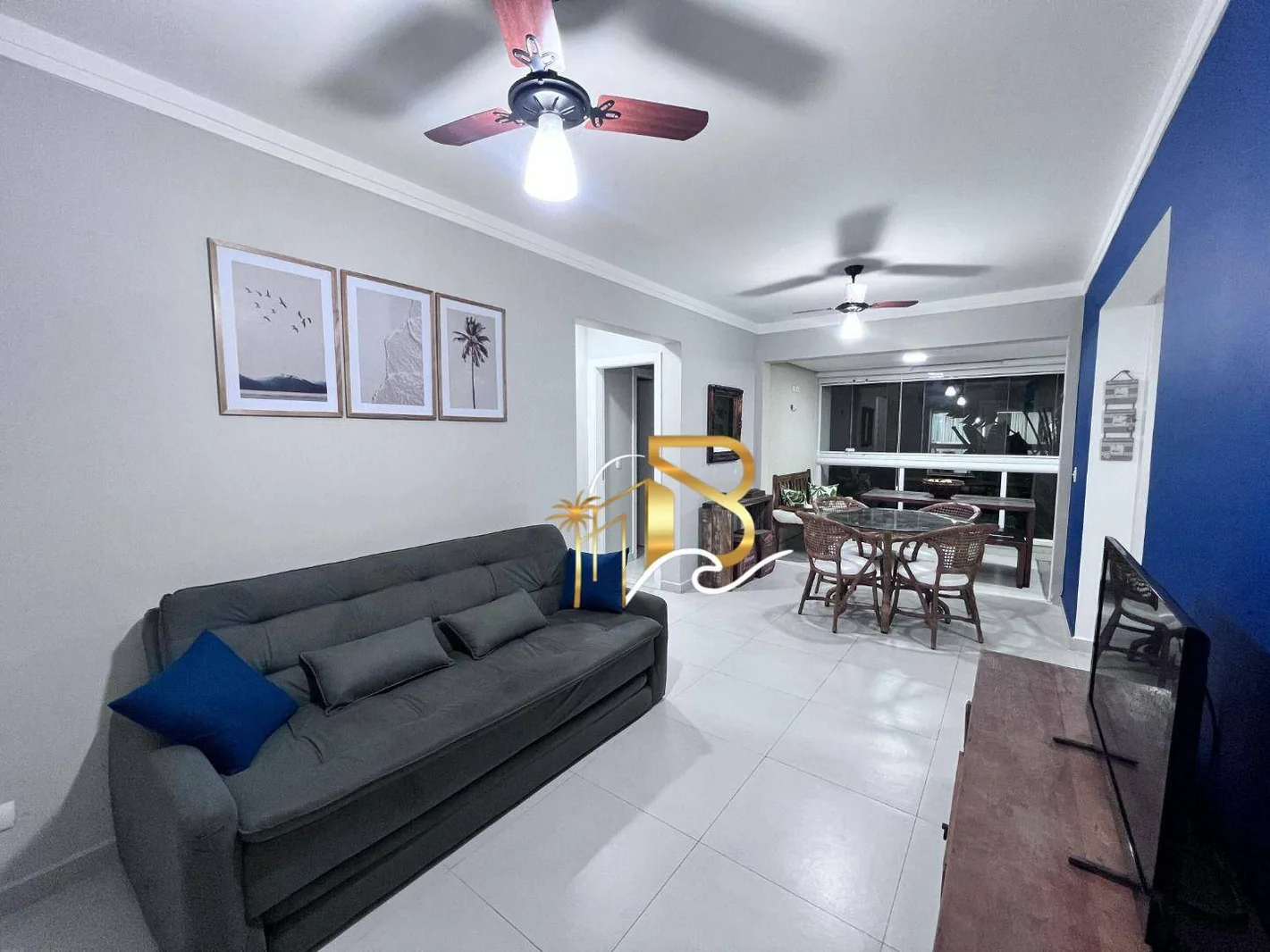 Apartamento com 2 dormitórios à venda, 76 m² por R$ 580.000,00 - Tortugas - Guarujá/SP